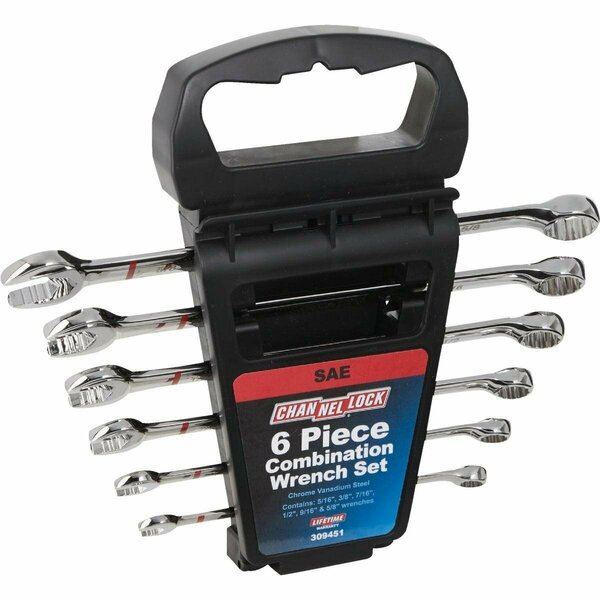 Channellock Standard 12-Point Combination Wrench Set 6-Piece 309451
